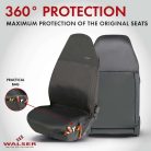 Ülésvédő huzat első ülésre Outdoor Sports - fekete - WALSER