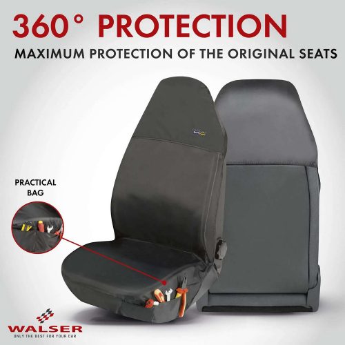Ülésvédő huzat első ülésre Outdoor Sports - fekete - WALSER