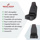 Ülésvédő huzat első ülésre 2 db PROTECTOR - fekete - WALSER