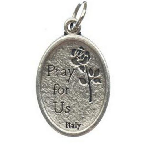 Szent Kristóf ezüst színű fém érem, 22 mm