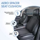 Ülésvédő - ergonomikus - AERO-SPACER - fekete - WALSER