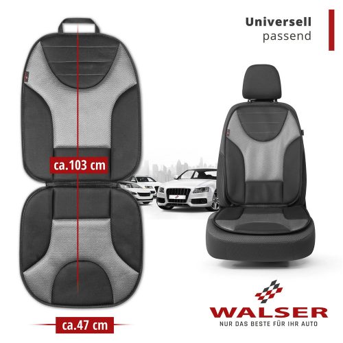Ülésvédő - GRAFIS - fekete-szürke - WALSER