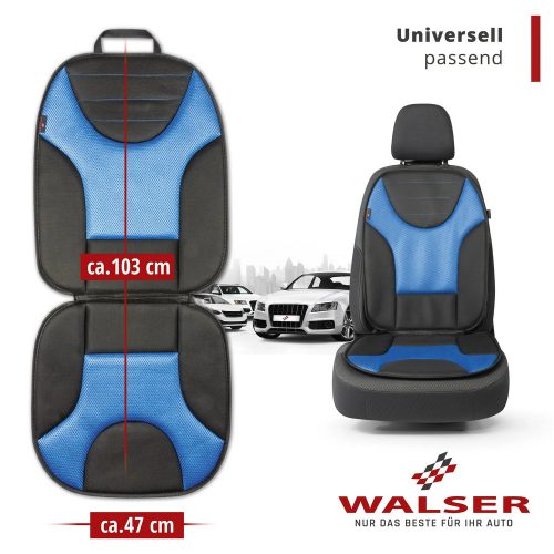 Ülésvédő - GRAFIS - fekete-kék - WALSER