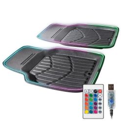   Autószőnyeg pár - GUMI-TPE - LED világítással USB - CarComfort