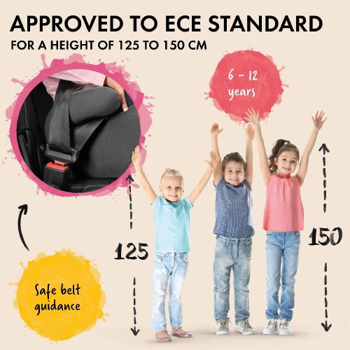 Gyerekülés magasító ISOFIX - ECE R 129 - ANDY - kék - WALSER