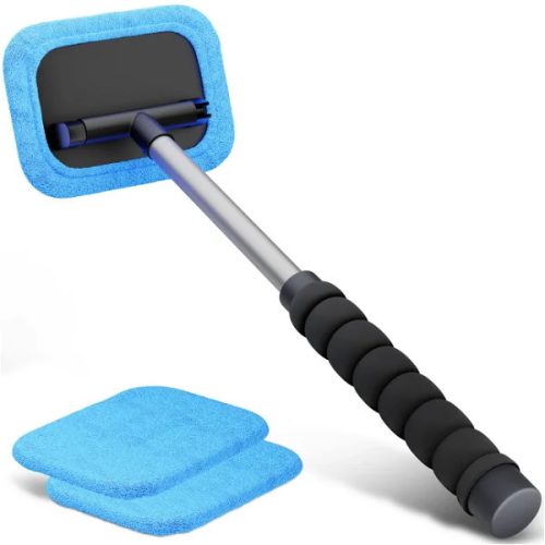 Ablaktisztító, teleszkópos 26-42 cm - 2 db mikroszálas kendővel - WALSER