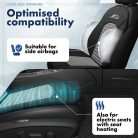 Ülésvédő S-RACE - HIGHBACK SEAT - szürke-fekete - WALSER