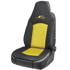 Ülésvédő S-RACE - HIGHBACK SEAT - sárga-fekete - WALSER
