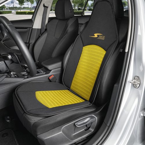 Ülésvédő S-RACE - HIGHBACK SEAT - sárga-fekete - WALSER