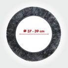 Volánvédő 37-39 cm - báránybőr - antracit - WALSER