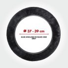 Volánvédő 37-39 cm - báránybőr - fekete - WALSER