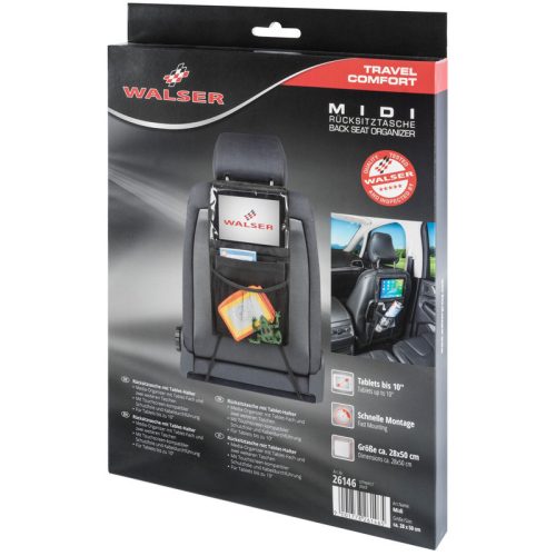 Tároló + tablet tartó autóülés háttámlára MIDI - WALSER