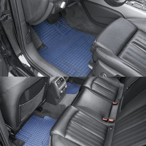 Gumiszőnyeg garnitúra textil hatású 3D felület - BLUE-BLACK - NEW STYLE - WALSER