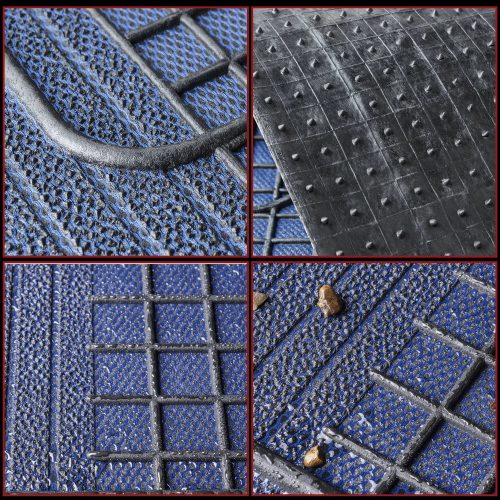 Gumiszőnyeg garnitúra textil hatású 3D felület - BLUE-BLACK - NEW STYLE - WALSER