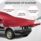 Autótakaró ponyva - beltéri - CAR - 1-380-429 cm - STRETCH PLUS - WALSER