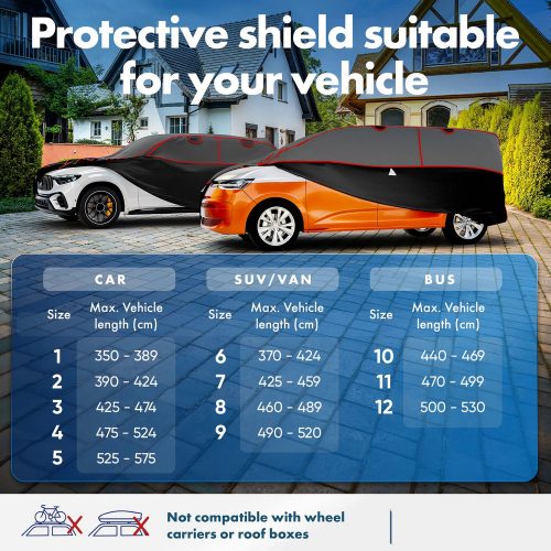 Autótakaró ponyva jégeső ellen - CAR - 5-525-575 - PREMIUM HYBRID - WALSER