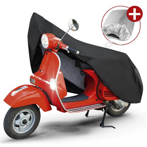 Motortakaró ponyva PREMIUM - SCOOTER - S méret - 185x90x100 cm fekete - WALSER