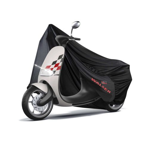 Motortakaró ponyva - BELTÉRI - VESPA - S méret - 185x90x100 cm fekete - WALSER