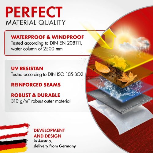 Motortakaró ponyva PREMIUM - SPORT - M méret - 215x95x120 cm szürke - WALSER