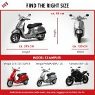 Motortakaró ponyva PREMIUM - SPORT - M méret - 215x95x120 cm szürke - WALSER