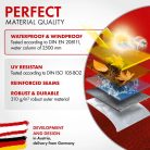 Motortakaró ponyva PREMIUM - CHOPPER - L méret - 250x100x130 cm szürke - WALSER