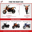 Motortakaró ponyva PREMIUM - CHOPPER - L méret - 250x100x130 cm szürke - WALSER