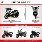 Motortakaró ponyva PREMIUM - ENDURO - XL méret - 255x110x135 cm szürke - WALSER