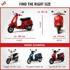 Motortakaró ponyva BASIC - SCOOTER - S méret - 185x90x100 cm ezüst - WALSER