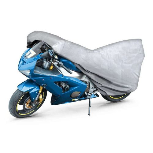 Motortakaró ponyva BASIC - SPORT - M méret - 215x95x120 cm ezüst - WALSER