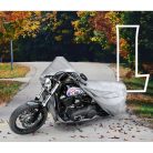 Motortakaró ponyva BASIC - CHOPPER - L méret - 250x100x130 cm ezüst - WALSER