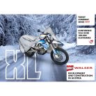 Motortakaró ponyva BASIC - ENDURO - XL méret - 255x110x135 cm ezüst - WALSER