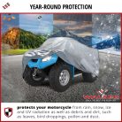 QUAD ponyva - S méret - 210x120x120 cm ezüst - All Weather - WALSER