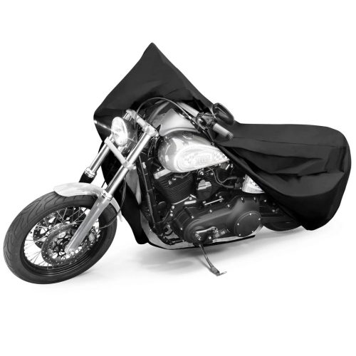 Motortakaró ponyva BASIC - CHOPPER - L méret - 250x100x130 cm fekete - WALSER