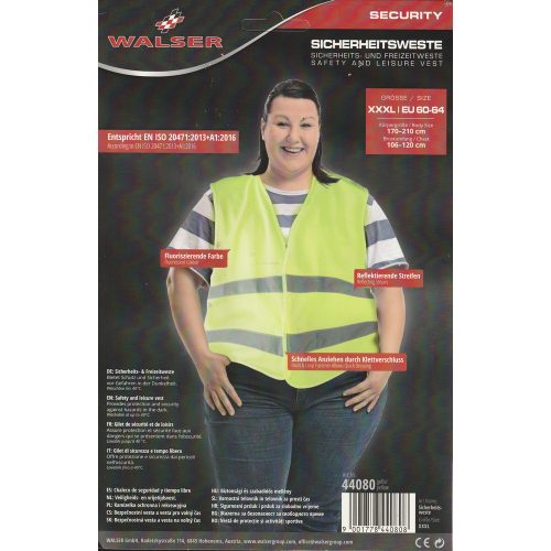Láthatósági fényvisszaverő mellény - XXXL méret - WALSER