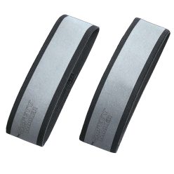   Fényvisszaverő tépőzáras szalag - 40x3,8 cm - ezüst, fekete - 2 db - WALSER
