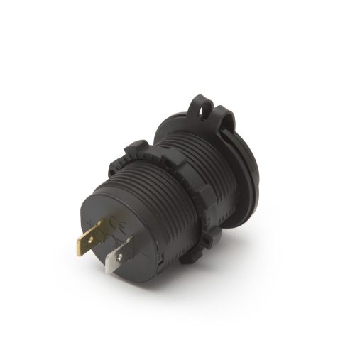 USB aljzat, dupla, beépíthető - kék világítással - M.N.C
