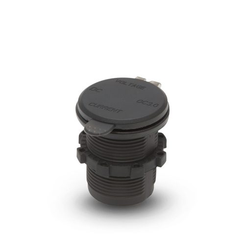 USB aljzat feszültségmérővel, beépíthető - M.N.C