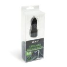 Autós szivargyújtó adapter - 2xUSB aljzattal - 2,4 A - fekete - M.N.C