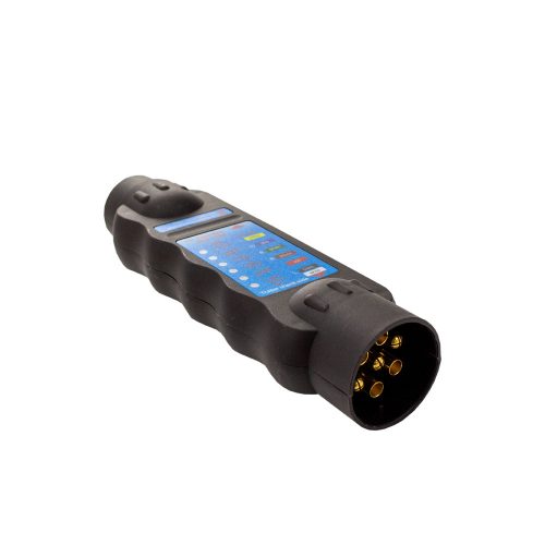 Utánfutó csatlakozó teszter - 7 pólusú - 12V - CARGUARD