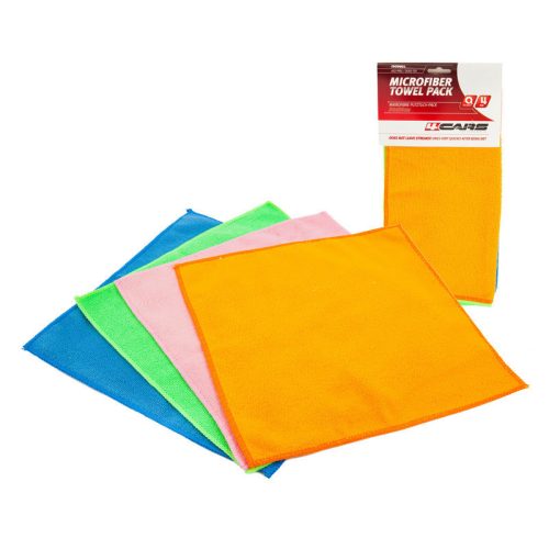Mikroszálas kendő 30x30 cm, 4 db-os csomag - 4CARS
