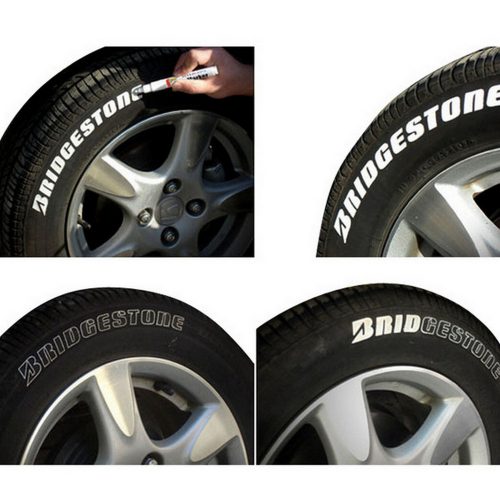 Gumiabroncs filc, fehér színű - 4CARS
